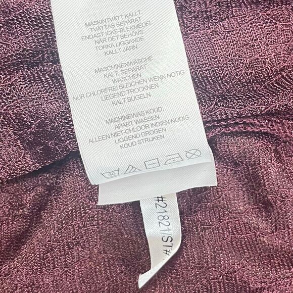 Lyssé Burgundy Women's Sheer Open Front Kimono Cardigan XL - Picture 12 of 12